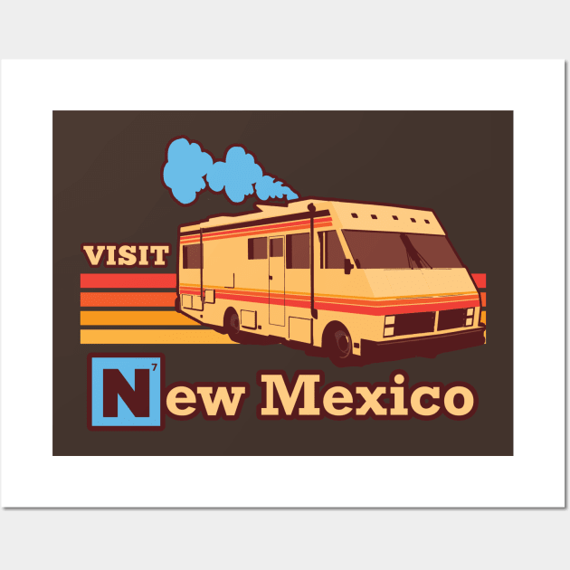 Visit New Mexico Wall Art by DeepDiveThreads